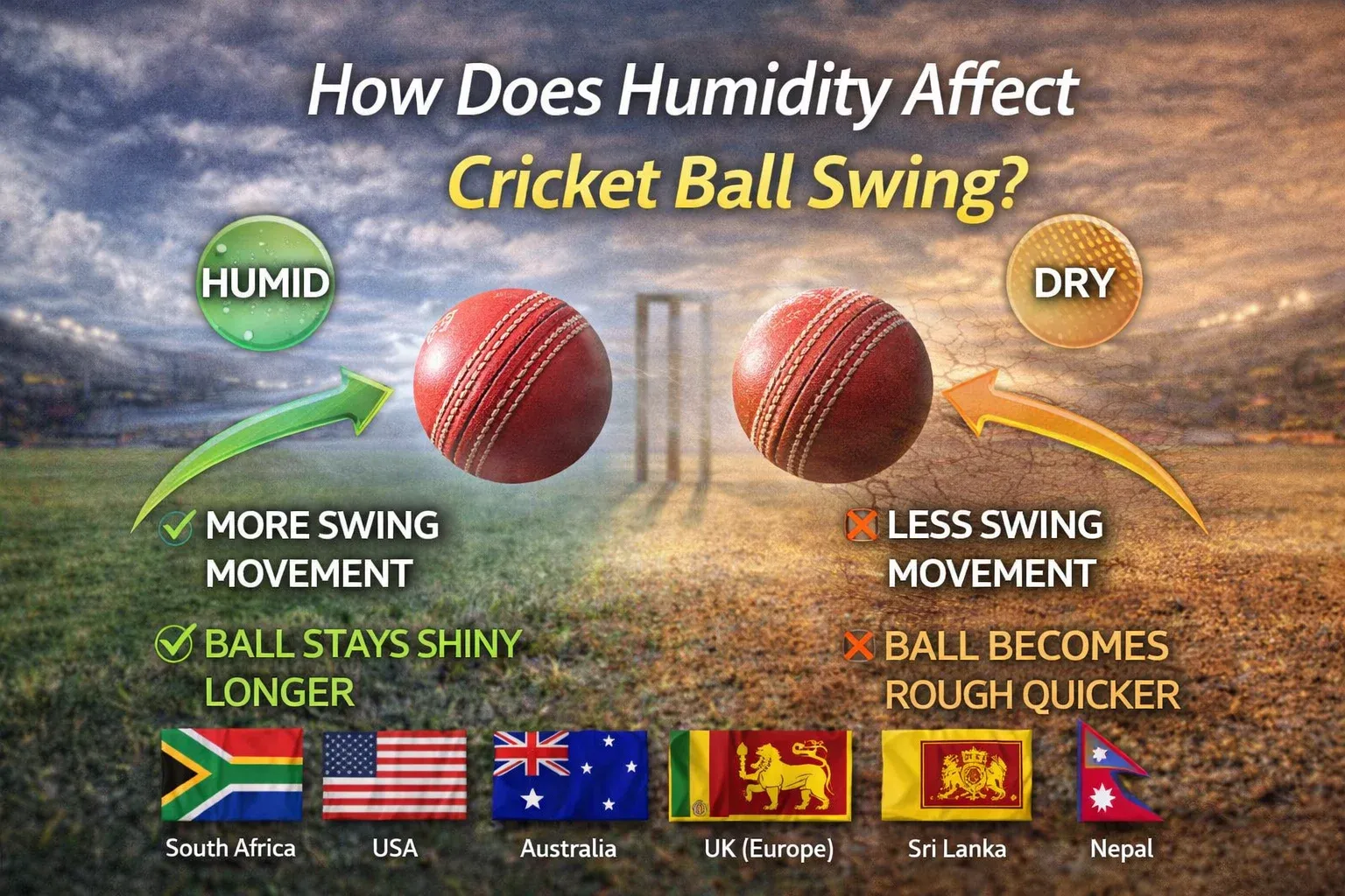 How Does Humidity Affect Cricket Ball Swing and Performance?