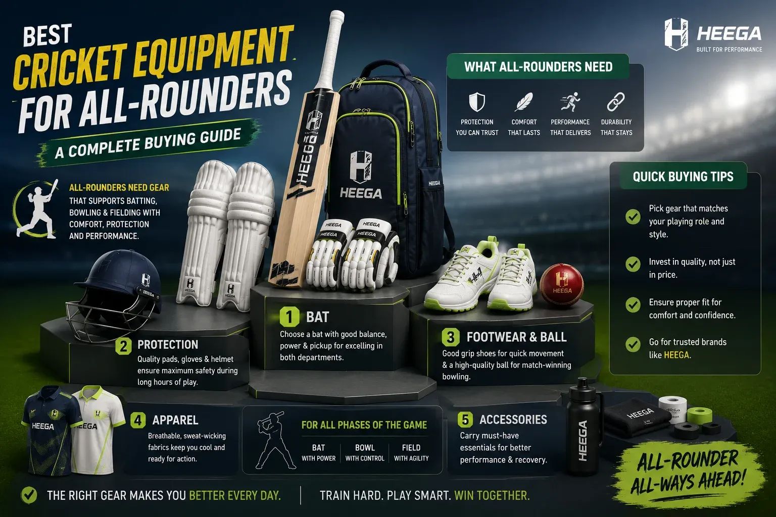 Best Cricket Equipment for All-Rounders: A Complete Buying Guide