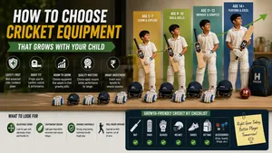 Heega-Choosing the right cricket equipment for growth.