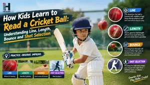 Heega-Cricket Ball Reading Skills Poster.