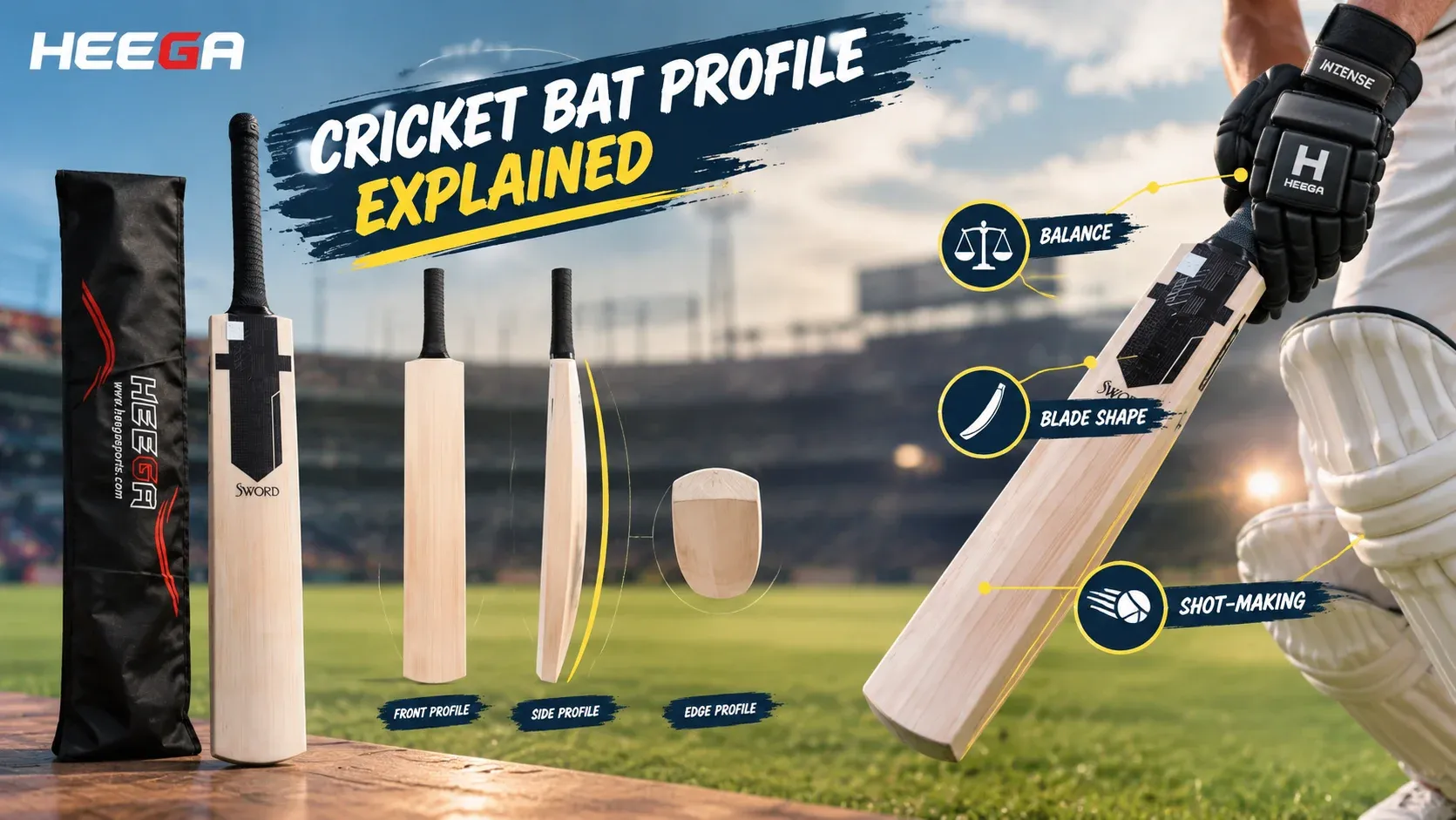 Heega-Cricket Bat Profile Explained.
