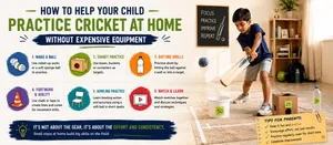 Heega-Cricket practice at home tips.
