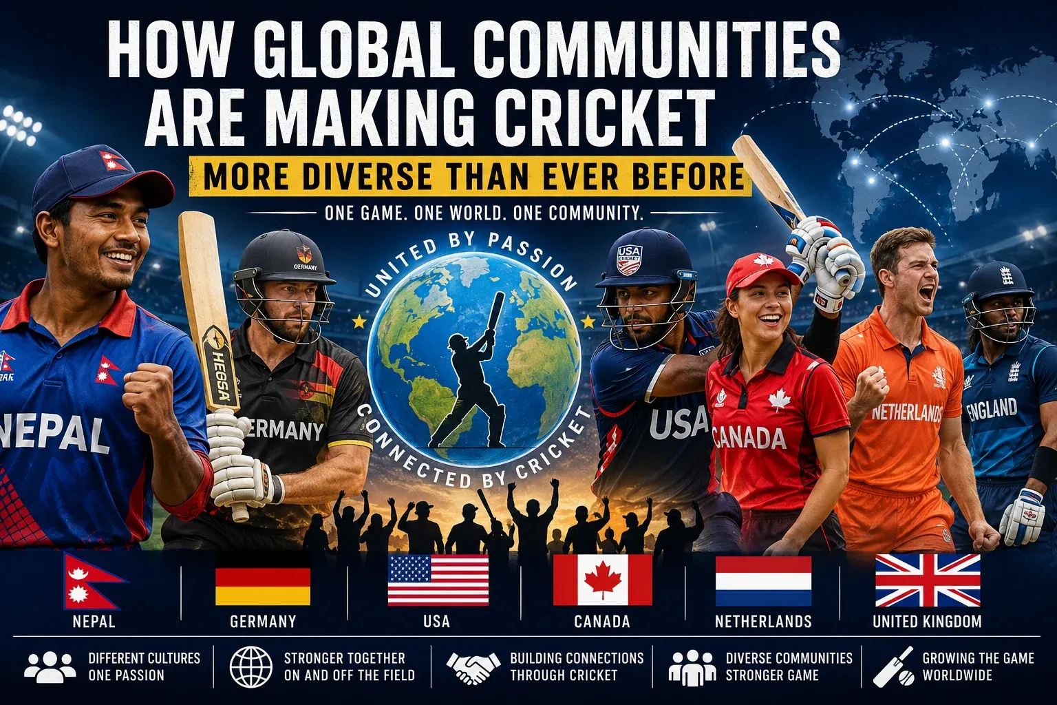 Heega-Cricket unites a diverse world.