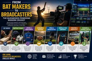 From Bat Makers to Broadcasters: The Businesses Powering Modern Cricket