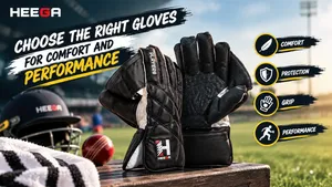 Heega-Heega Cricket Gloves Performance Banner.