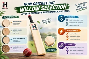 How Cricket Bat Willow Selection Affects Durability, Performance, and Value