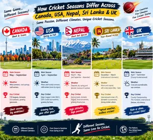 How Cricket Seasons Differ Across Canada, USA, Nepal, Sri Lanka and UK