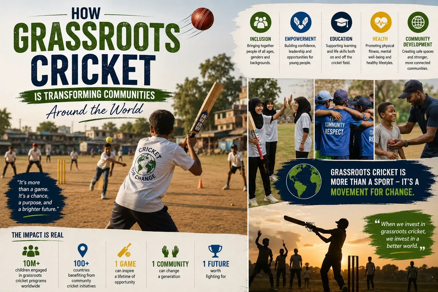 How Grassroots Cricket Is Transforming Communities Around the World