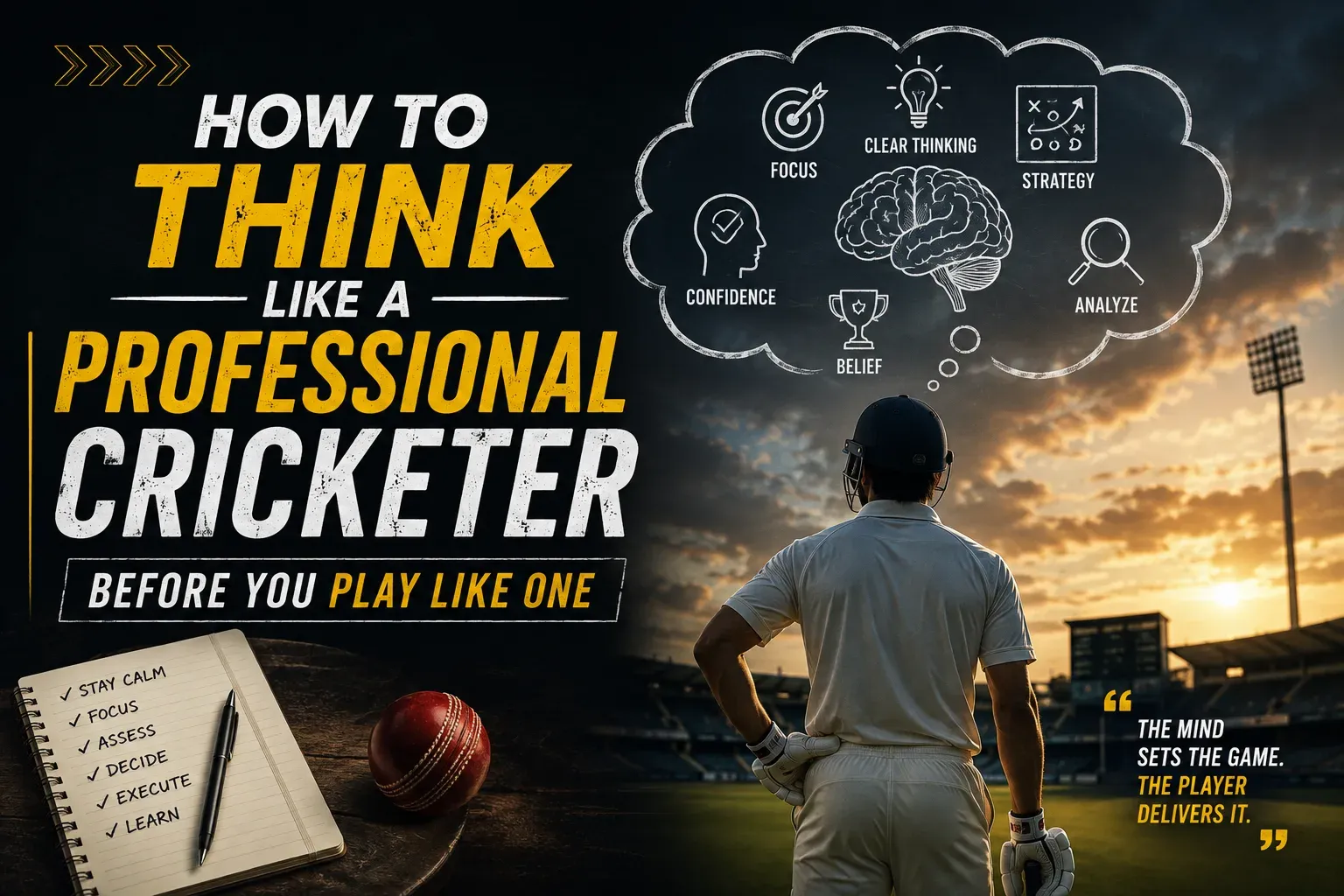 How to Think Like a Professional Cricketer Before You Play Like One