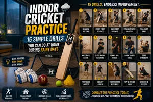 Heega-Indoor cricket practice drills for all.