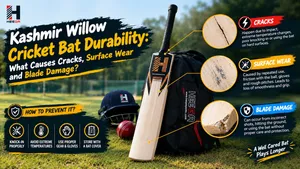 Heega-Kashmir Willow Cricket Bat Durability Guide.