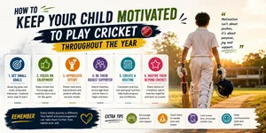 Heega-Keep kids motivated to play cricket.