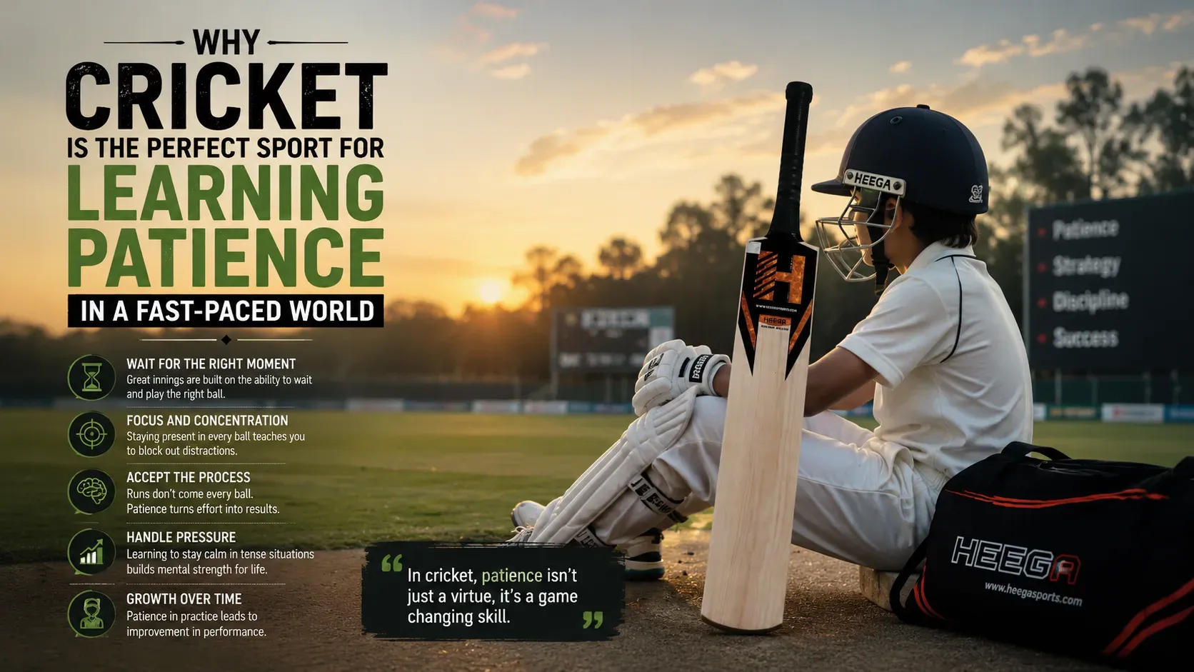 Heega-Why cricket is the perfect sports.