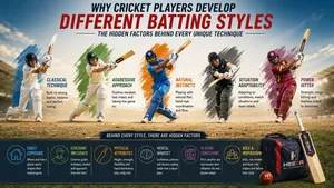 Heega-Why cricket players develop different batting styles.