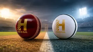 Red vs White Leather Ball
