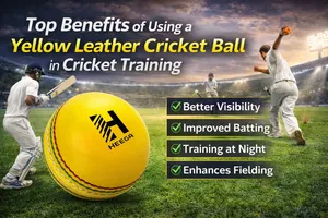 Top Benefits of Using a Yellow Leather Cricket Ball in Cricket Training